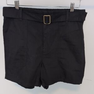 Banana Republic Black High Waist Tailored Shorts